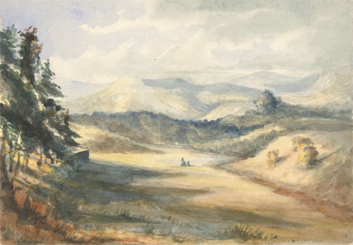 Margaret (Daisy) George - Mid 19th Century Watercolour, Mountainous Landscape