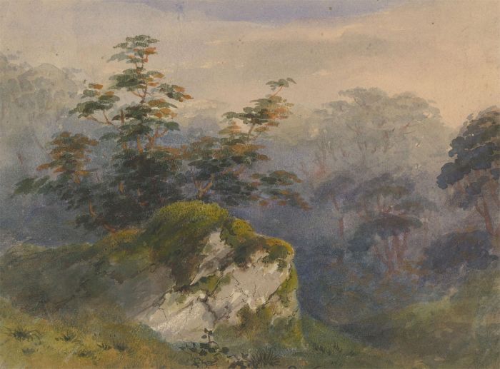 Margaret (Daisy) George - Mid 19th Century Watercolour, Wooded Landscape