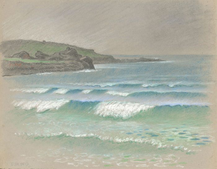 Fred Dymond - Mid 20th Century Pastel, Seascape, Cornwall
