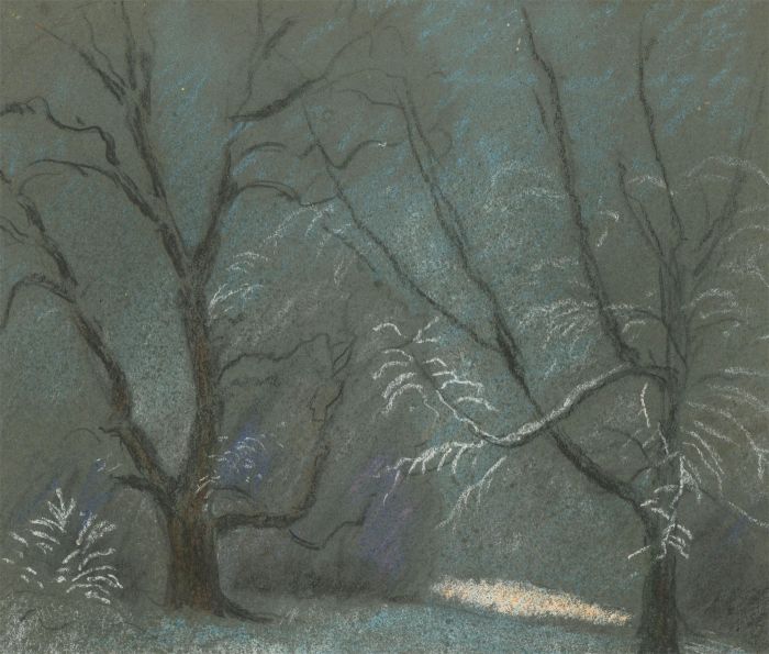 Fred Dymond - Mid 20th Century Pastel, Trees in a Woodland Landscape