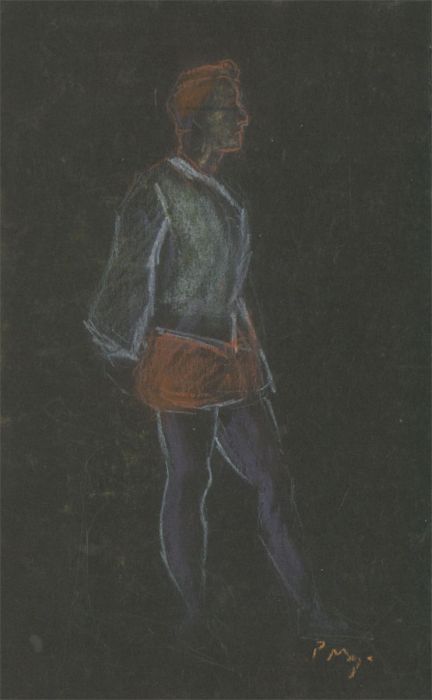 20th Century Pastel - Young Man in Costume
