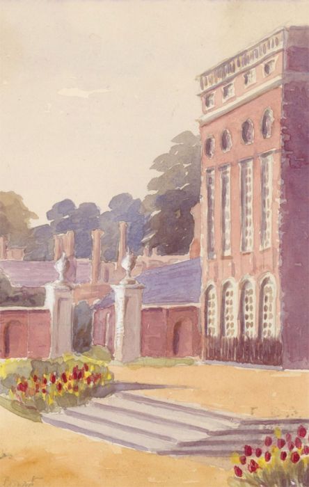 English School Early 20th Century Watercolour - Hampton Court Palace