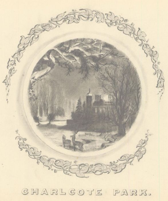 1860 Graphite Drawing - Charlecote Park