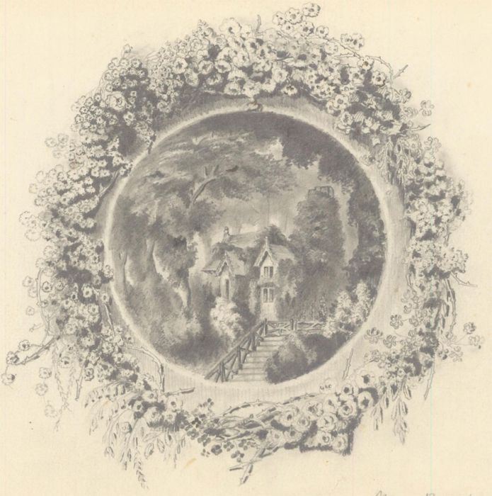 1856 Graphite Drawing - Near Banbury, Oxford