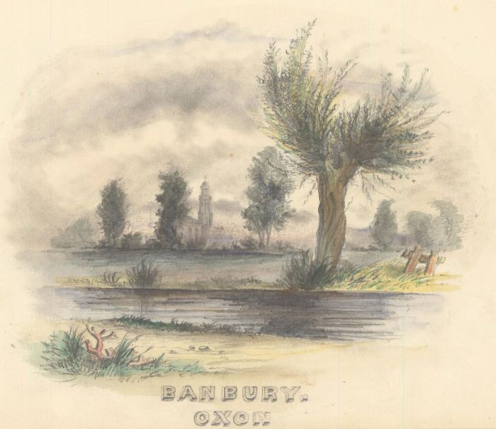1860 Graphite Drawing - Banbury, Oxford