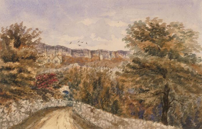 Eliza Westlake - 1855 Watercolour, Niton, Isle of Wight