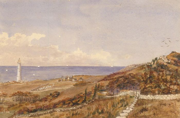 Eliza Westlake - 1856 Watercolour, Artist's Garden, Niton