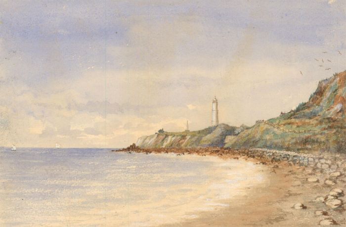 Eliza Westlake - Mid 19th Century Watercolour, Isle of Wight Coast