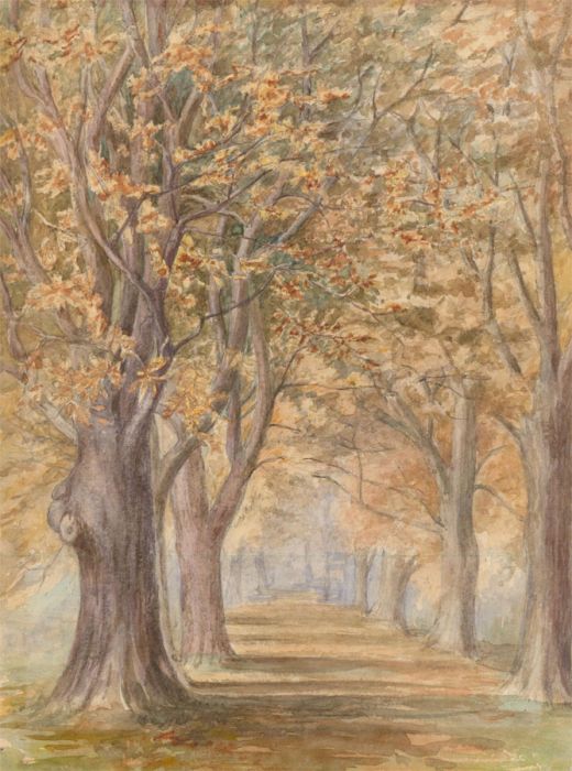 Student of William Wardlaw Laing - Mid 19th Century Watercolour, An Autumn Day