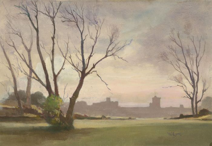William Eyre (1891-1979) - Signed Watercolour, Hazy Morning in Windsor Park