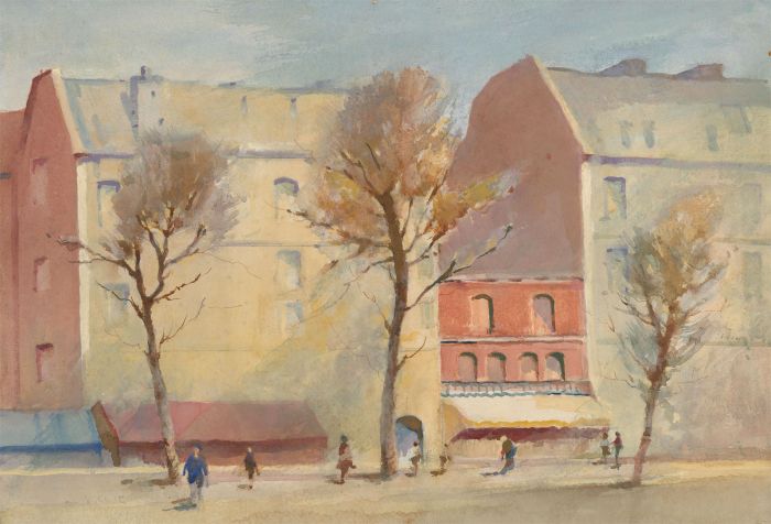 William Eyre (1891-1979) - Mid 20th Century Watercolour, French Street Scene