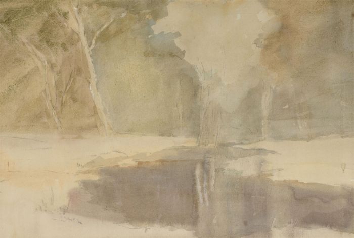 William Eyre (1891-1979) - Signed Watercolour, Springtime in Abcoude
