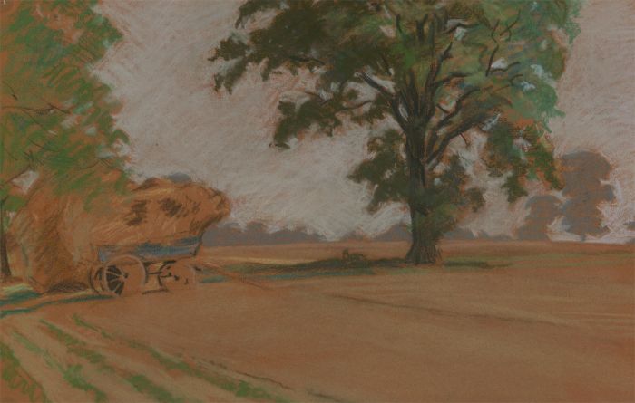 Mid 20th Century Pastel - Impressionistic Pastoral Landscapes