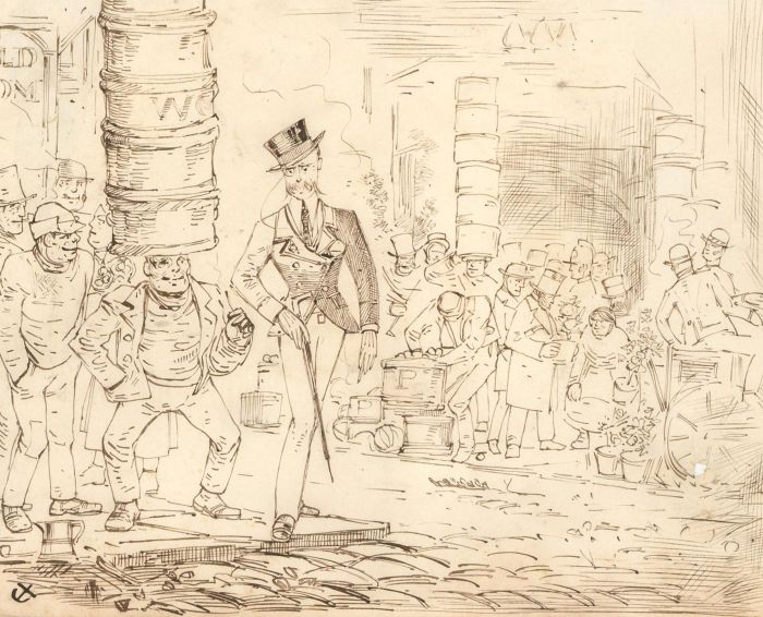 Charles William Cole - Late 19th Century, Pen & Ink Studies of Various Subjects