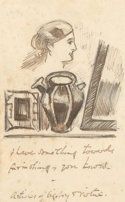 Charles William Cole - Late 19th Century Pen and Ink Drawing, Small Sketch