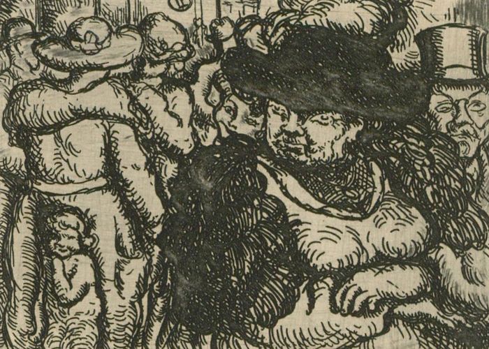 Harold Hope Read (1881-1959) - Miniature Etching, Figures at a Party