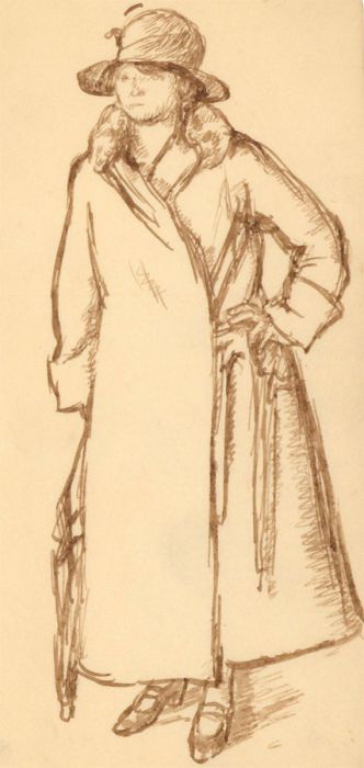 Harold Hope Read (1881-1959) - Set of Four Pen and Ink Drawing, Figure Studies