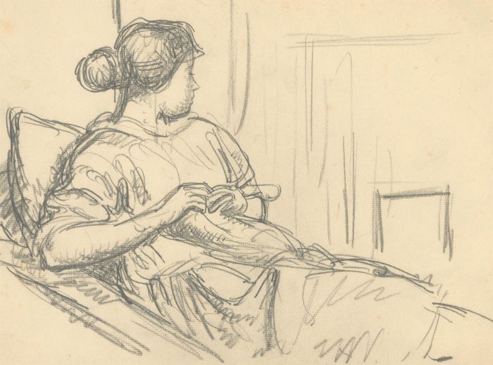 Harold Hope Read (1881-1959) - Set of Three 1925 Graphite Drawings, Hilda Sleeps
