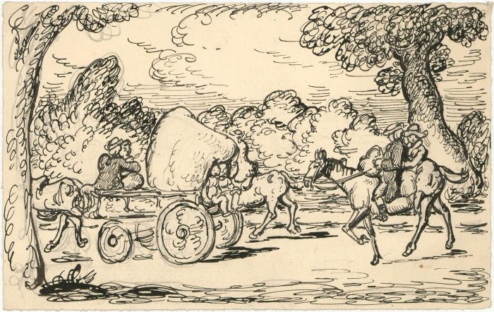 Harold Hope Read (1881-1959) - Set of Four Pen and Ink Drawings, Illustrations