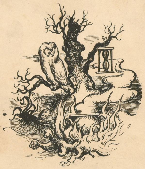 Harold Hope Read (1881-1959) - Pen and Ink Drawing, The Owl and Cauldron