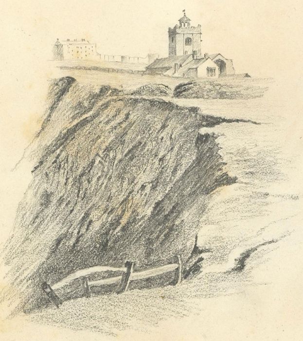 W. Jeffs - Early 19th Century Graphite Drawing, Sketch of Scarborough Church