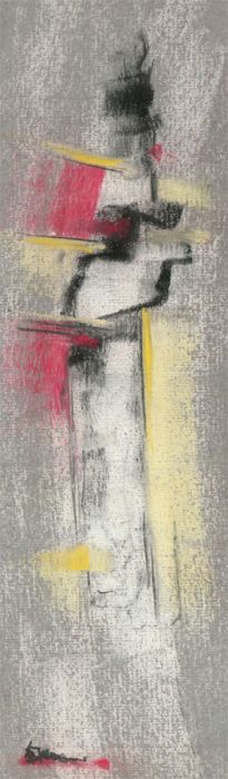 Hector McDonald Sutton (1903-1992) - Signed Pastel, Abstract 64