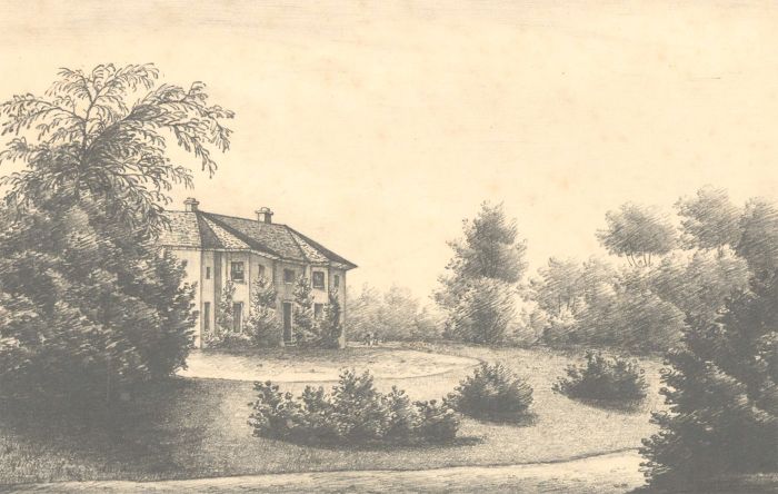 E.M.B - 1831 Graphite Drawing, Woodham Walter Rectory