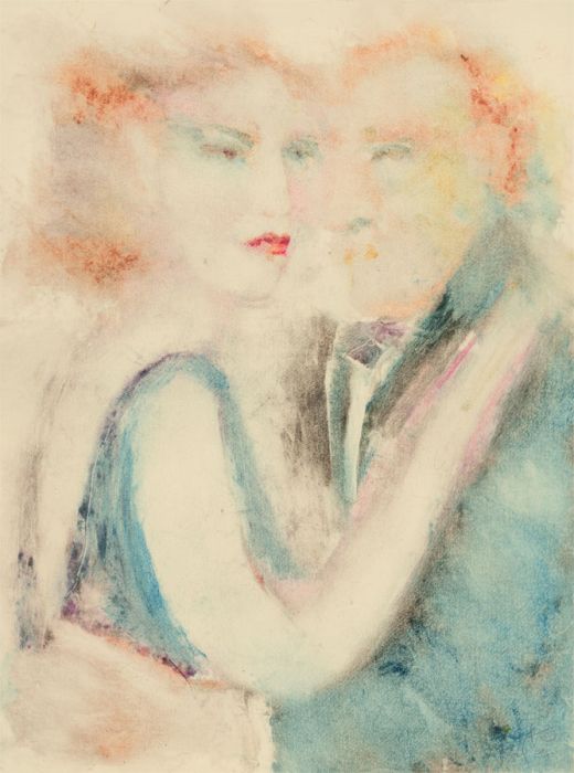 Inge Clayton FRSA (1942-2010) - Signed 1994 Monotype, The Couple