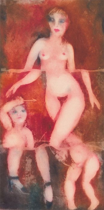 Inge Clayton FRSA (1942-2010) - Contemporary Aquatint, Female Nude