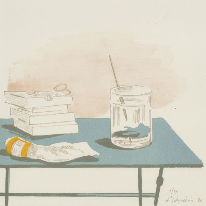 Kyriakos Katzourakis (b. 1944) - Signed 1983 Lithograph, Artist's Studio