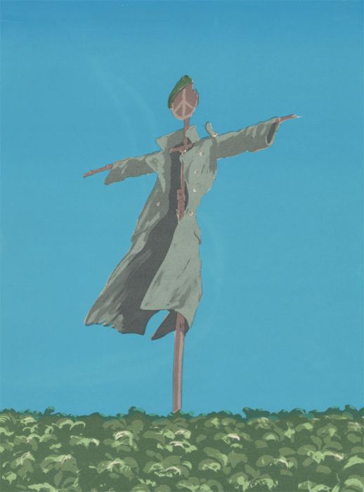 John Coleby - 1986 Silkscreen, The Scarecrow