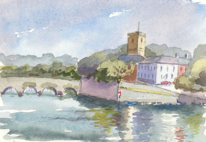 Hilary Sweet-Escott - Set of Three 2006 Watercolours, Village Studies