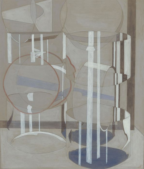 20th Century Watercolour - Abstract Composition