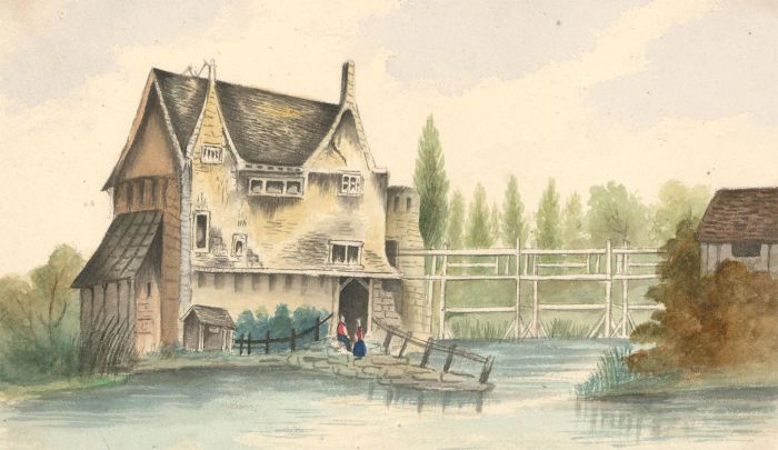 Late 19th Century Watercolour - Dutch Cottage Scene