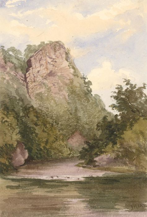 J.M. Ince - 1837 Watercolour, High on Matlock, Peak District