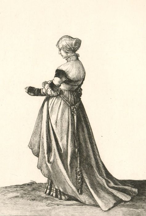 After Hans Holbein - 19th Century Etching, Portrait of a Lady