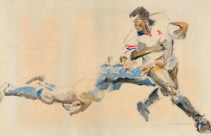 Sue McDonagh - 1992 Watercolour, Gotcha!