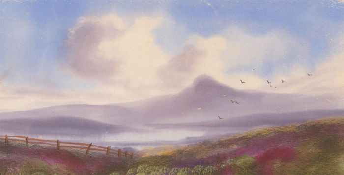 Fred Stafford (fl.1890-1910) - Late 19th Century Gouache, Mountain Landscape
