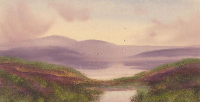 Fred Stafford (fl.1890-1910) - Late 19th Century Gouache, Panoramic Landscape