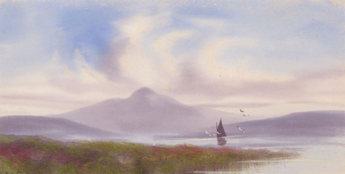 Fred Stafford (fl.1890-1910) - Late 19th Century Gouache, Summer Landscape