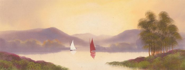 Fred Stafford (fl.1890-1910) - Late 19th Century Gouache, Two Sailing Boats