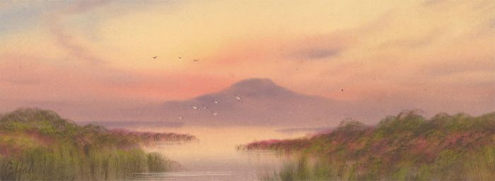 Fred Stafford (fl.1890-1910) - Late 19th Century Gouache, Mooreland Landscape
