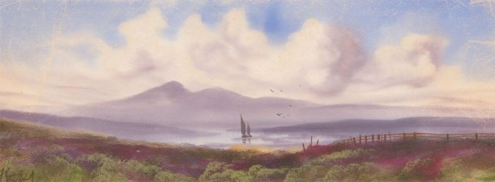 Fred Stafford (fl.1890-1910) - Late 19th Century Gouache, Panoramic Landscape