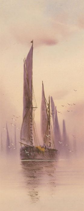 Fred Stafford (fl.1890-1910) - Late 19th Century Gouache, Sailing Ship