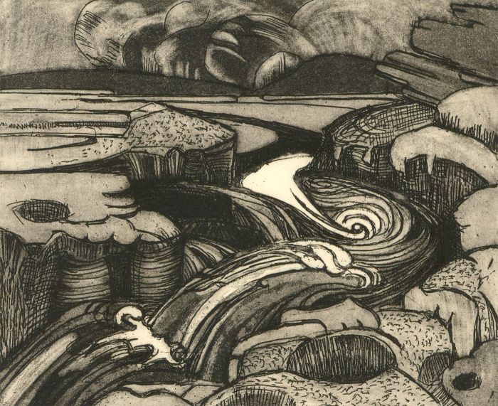 Constance Tippet - 1989 Etched Plate, The Wharf