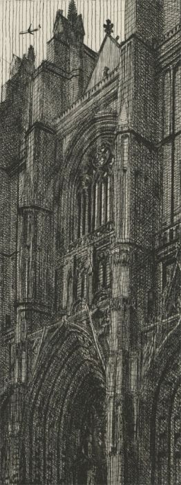 Stephen Moriarty - 1997 Etching, Cathedral