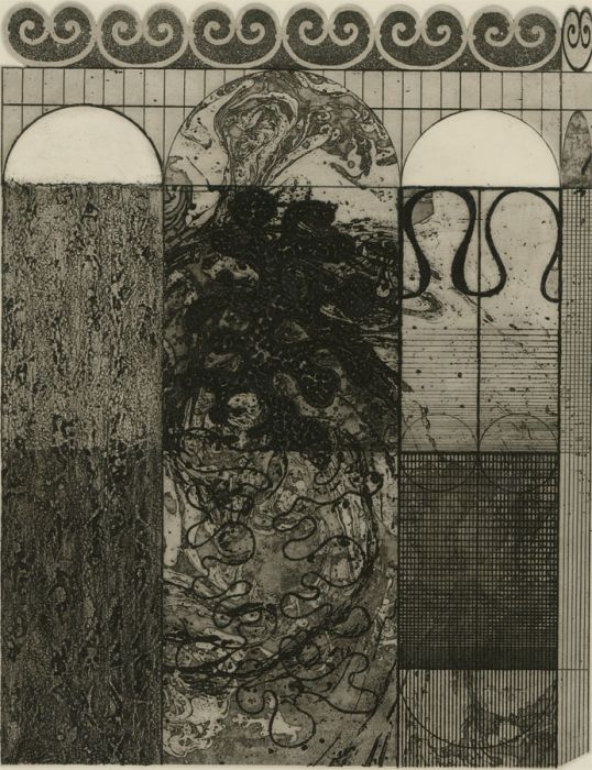 M. Davies - 1969 Etching, Which of us is Guilty?