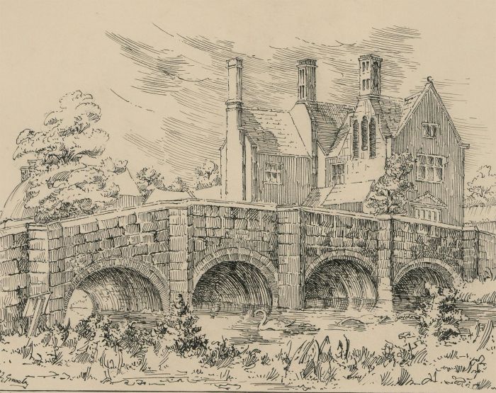 E.L. Grassby - 20th Century Pen and Ink Drawings, Views of Wareham & Wool Bridge