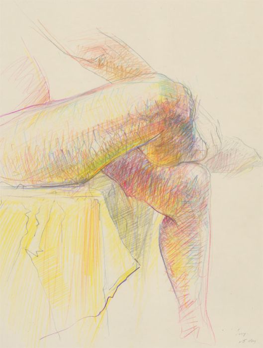 Richard O'Connell (b.1947) - 2001 Coloured Pencil, Nude Model, Lucy