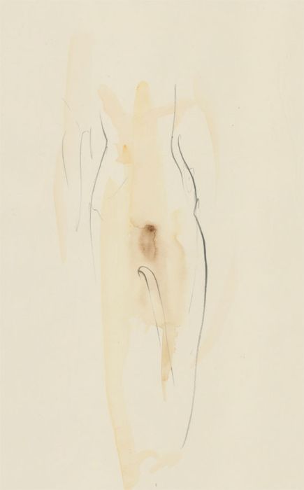 Richard O'Connell (b.1947) - Contemporary Watercolour, Abstracted Nude